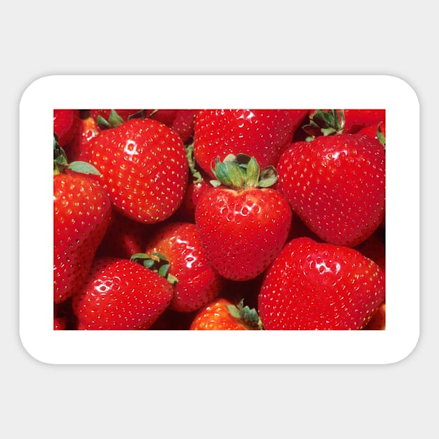 Strawberries Sticker by Bravuramedia